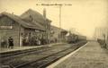16 - BLANGY sur BRESLE (Seine-Inférieure) - La gare - Arrivée d'un train - Editeur : L. Legrand, imprimeur.