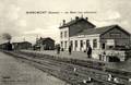 1 - MIRAUMONT (Somme) - Vue intérieure de la (nouvelle) Gare - Arrivée d'un Train.