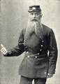 105003, Portret van Hendrik de Heus, geboren te Utrecht op 11 maart 1847, portier in dienst van de Maatschappij tot Exploitatie van Staatsspoorwegen bij het Centraal Station te Utrecht . Overleden te Utrecht op 11 november 1933., Onbekend