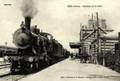 5882 - SEES (Orne) - Vue intérieure de la gare avec le train - Editeur : E. Pasquis, photographe à Laigle.