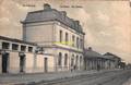 CPA DIXMUDE LA GARE DE STATIE
