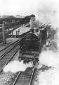 151298, Afbeelding van de stoomlocomotief nr. 3930 (serie 3900) van de N.S. met rijtuigen bij vertrek uit het N.S.-station Utrecht C.S. te Utrecht., Nederlandse Spoorwegen, fotograaf