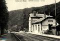 LAIFOUR (Ardennes) - Vue intérieure de la gare - Arrivée d'un train.