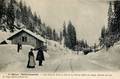 De Morez à Saint-Laurent (Jura) - Une Gare en forêt au Col de La Savine (effets de neige).
Altitude 947,50 m.