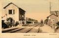 CHAMPAGNE - La Gare - Arrivée d'un train.