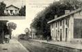 Voici une série de cartes postales anciennes de la commune de Beautiran.

BEAUTIRAN (Gironde) - La Gare et le Café de la Gare - Editeur : A.H.