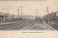 CPA BELGIQUE RENAIX RONSE Passerelle du Chemin de Fer Gare Quai Wagons 1904