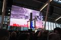 832304, Afbeelding van staatssecretaris S.A.M. (Sharon) Dijksma voor Infrastructuur en Milieu tijdens haar toespraak ter gelegenheid van de officiële opening van de nieuwe Stationshal van het Centraal Station te Utrecht., Het Utrechts Archief, fotograaf
