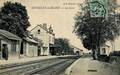 SENNECEY le GRAND (S.-et-L.) - La Gare côté voies - Editeur : B.F. à Chalon sur Saône.