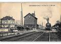 CHEVRIERES (Oise) - La gare et le train.