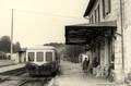 CHATEL-CENSOIR (Yonne) - La Gare et l'Autorail. (7 Mai 1960).
