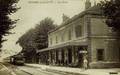 SEURRE (Côte-d'Or) - La gare - Arrivée d'un train.
