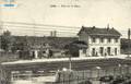 LARDY (S. et O.) - Vue sur la gare (après que la ligne de chemin de fer eut été électrifiée).