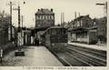 LES COTEAUX (Saint-Cloud) - Intérieur de la Gare et le Train - Editeur : A.C. n°7.