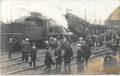 CPA Belgique MECHELEN train gare accident catastrophe carte photo SMITE Malines 1913 circulé