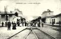 TONNERRE (Yonne) - La Gare (1907) côté des quais.