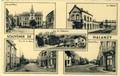 Halanzy - Souvenir d'... - Carte multivues, avec Gare, Grand'Place, etc ... -1954 ( voir verso )