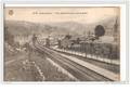 BELGIQUE.ANSEREMME.VUE PANORAMIQUE VER LE PONT.STATION.
