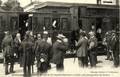 Châteaudun - La Gare - Arrivée de M. Dujardin-Beaumetz le 12 juillet 1908 (Inauguration des Ecoles) - Phototypie : Mathieu et Cie.
